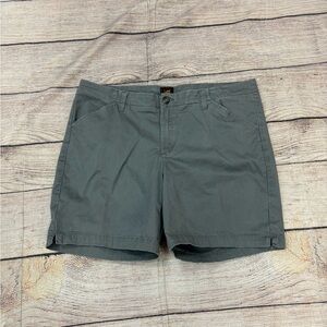 Lee Men's Charcoal Flat Front Shorts